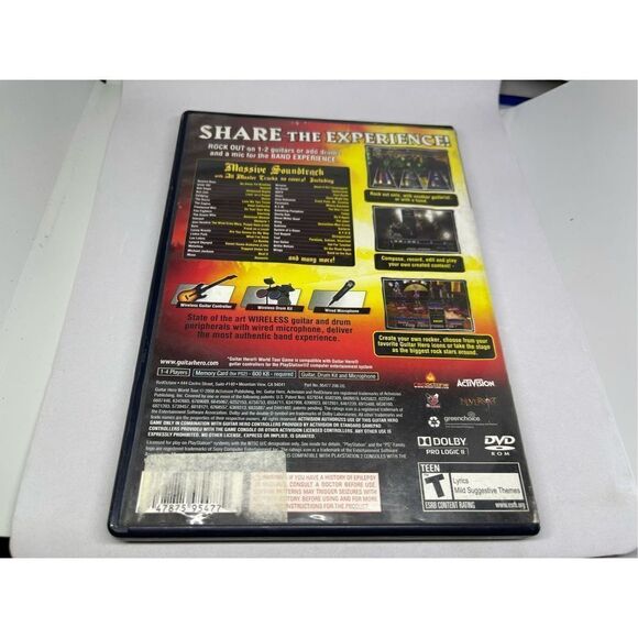 Guitar Hero World Tour Sony PlayStation 2 PS2 - Picture 5 of 5